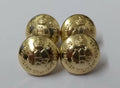 Australian Forces Dress Hat Chinstrap Buttons Kings Crown Insignia X4