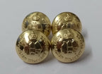 Australian Forces Dress Hat Chinstrap Buttons Kings Crown Insignia X4