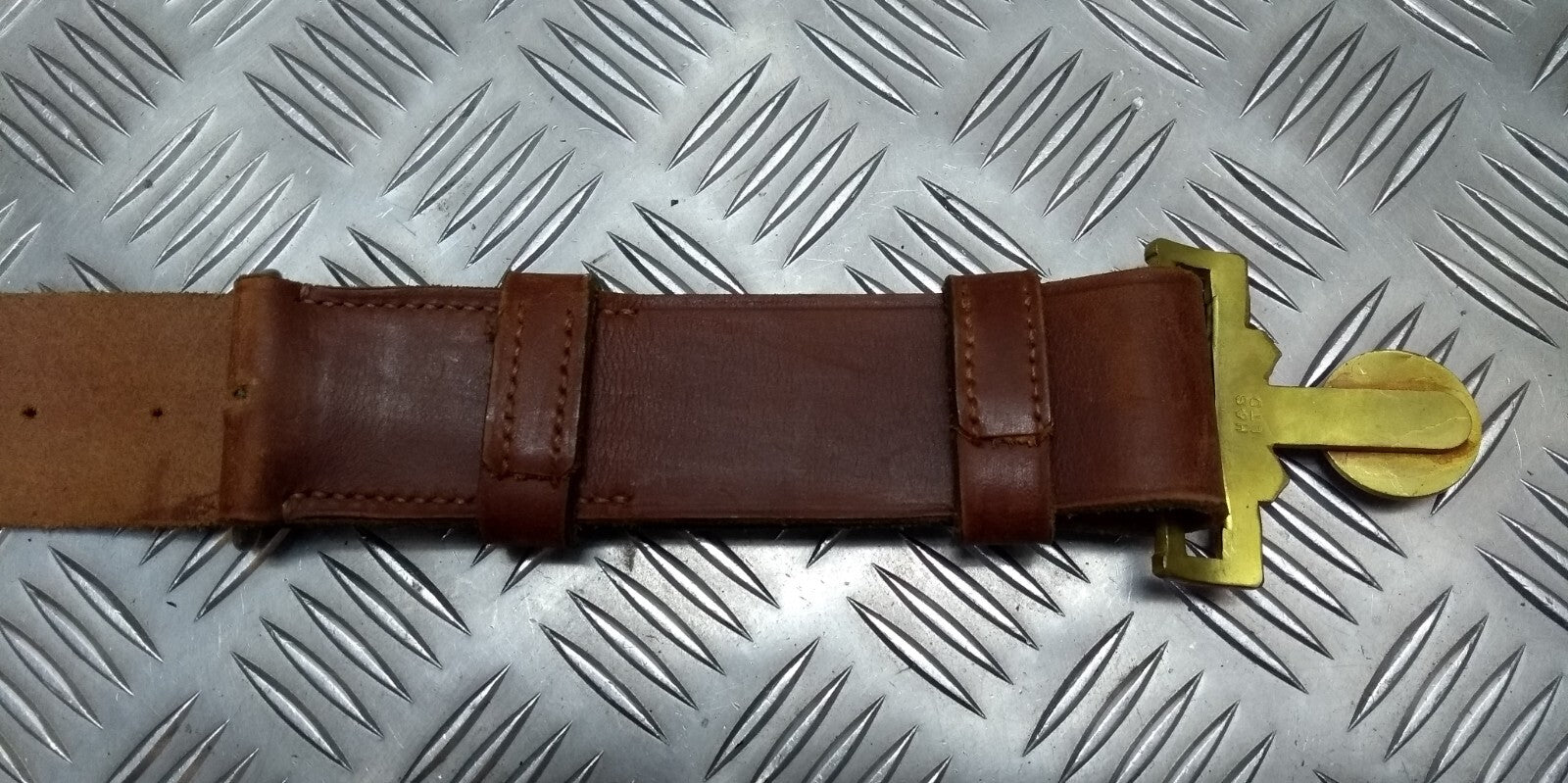 Vintage RM Brown Belt Unpolished No2 British Navy