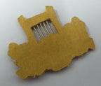 Genuine Vintage Issue Wire Braided Harp Lyre Mess Badge