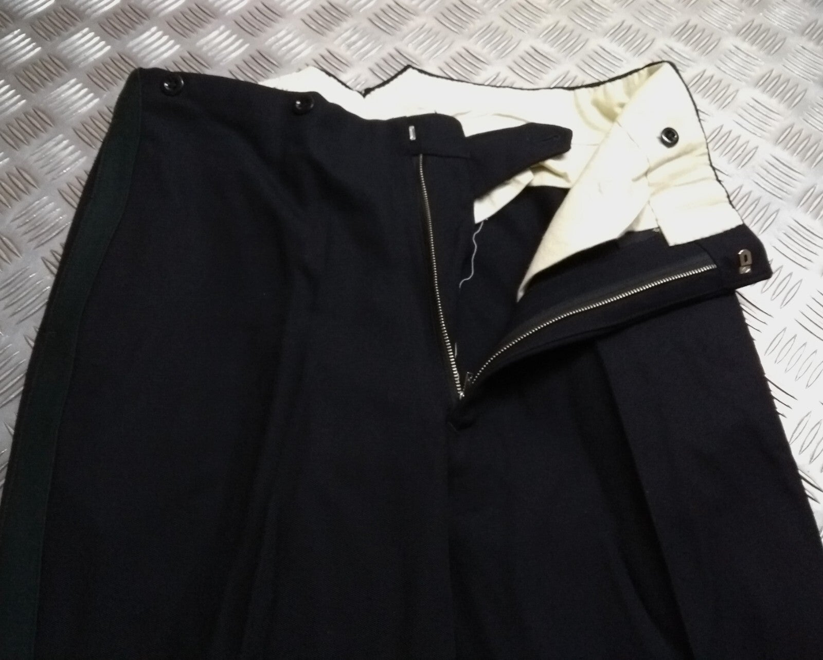 No1 Mess Trousers British Army Dress With Infantry / Rifles Green Stripes W34"