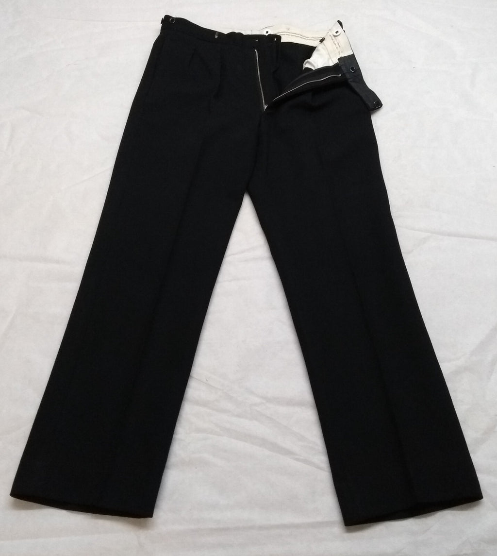 No1 Naval Trousers British Royal Navy Officers RN Vintage Dress Trousers W32"