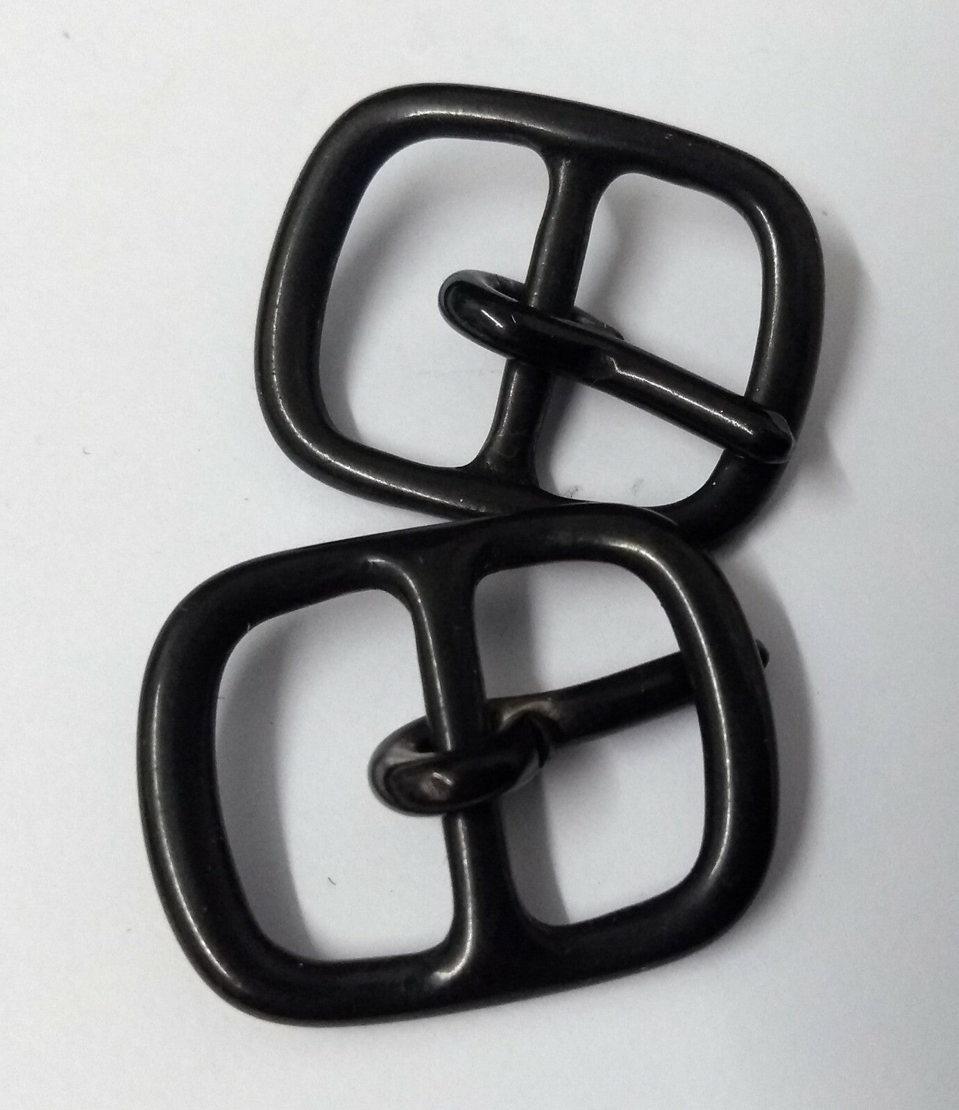 Genuine British Issue 5/8" Black Metal Buckles For Spur Straps X2 STD67
