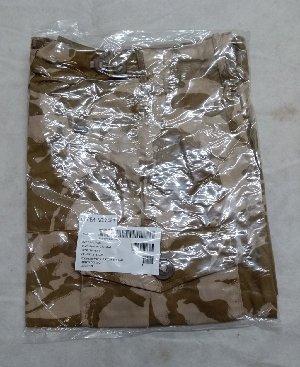 Desert Storm Shorts British Army / All Forces DDP Camo Old Pattern Waist 76cm