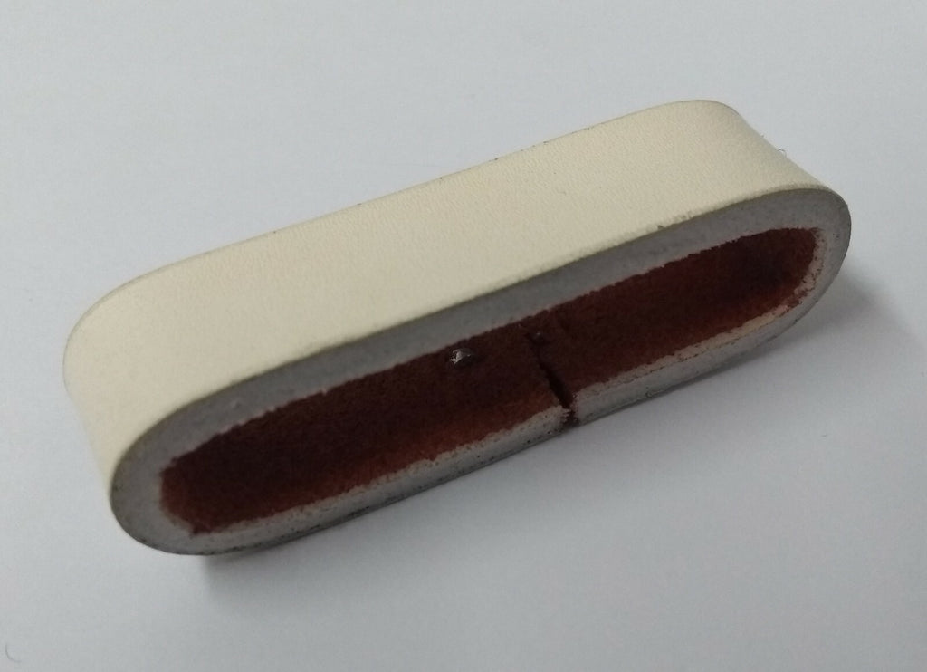 Genuine Issue White Leather Belt Slide / Stay To Fit Max 4.7cm Belt