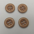 Genuine Vintage Issue 4 Hole Plastic Buttons Stone x4 14.5mm