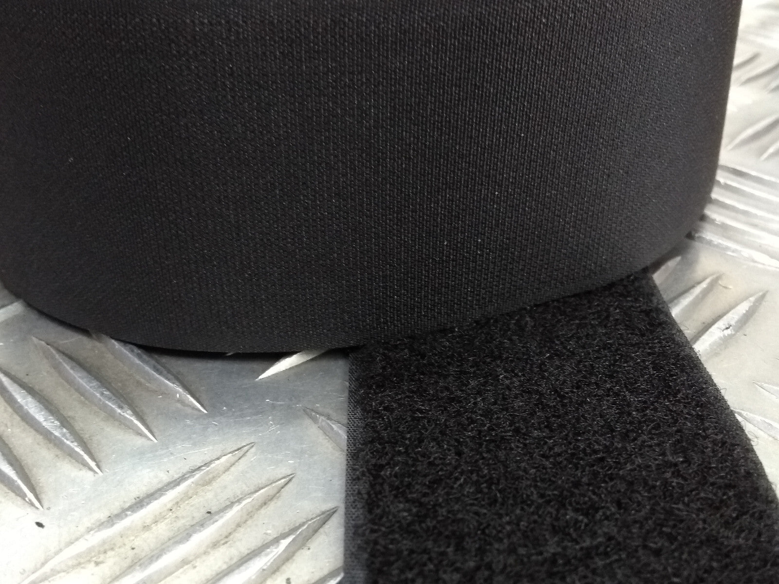 Black 50mm wide Rip & Grip / Hook & Loop / only soft Loop side 50cm length