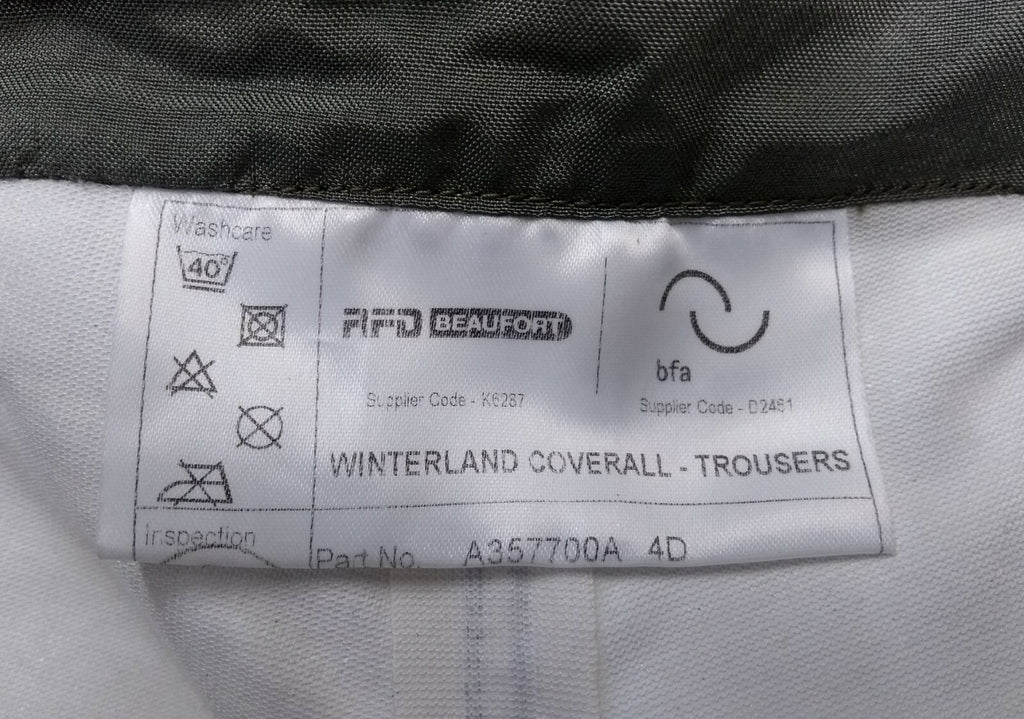 RAF RFD Beaufort Trousers Waterproof Breathable MVP Royal Air Force Aircrew Size 4D