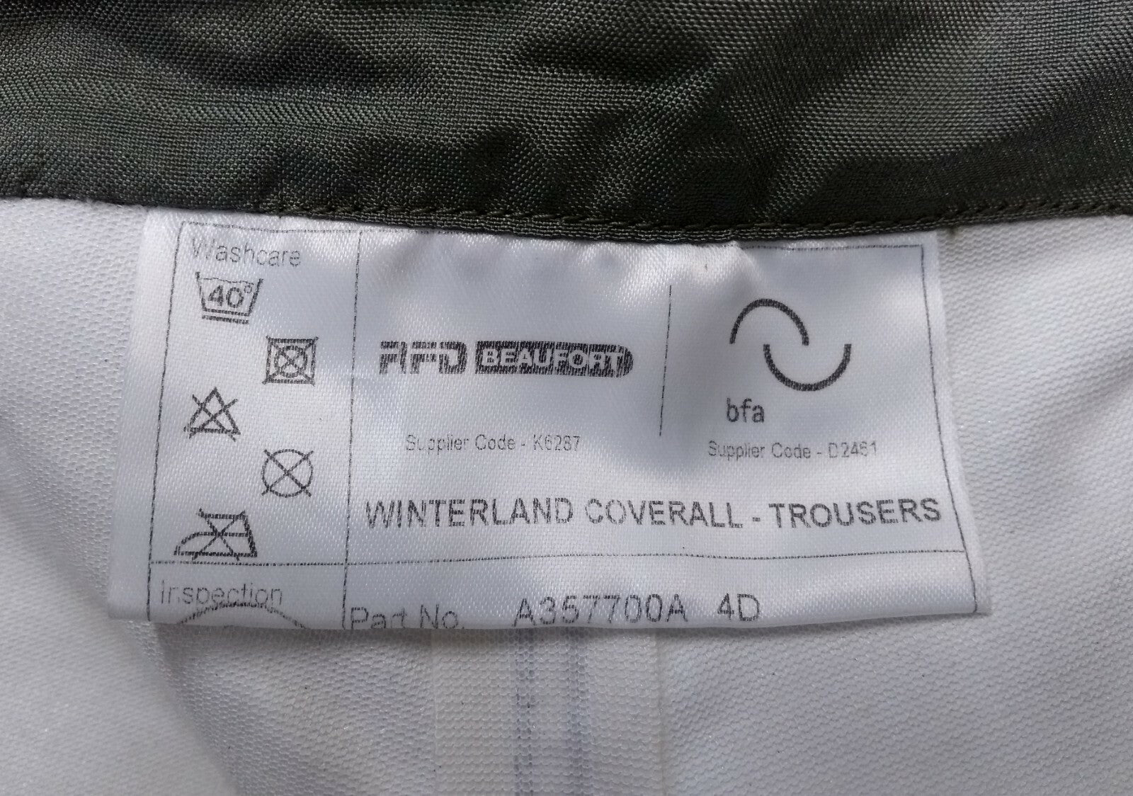 RAF RFD Beaufort Trousers Waterproof Breathable MVP Royal Air Force Aircrew Size 4D