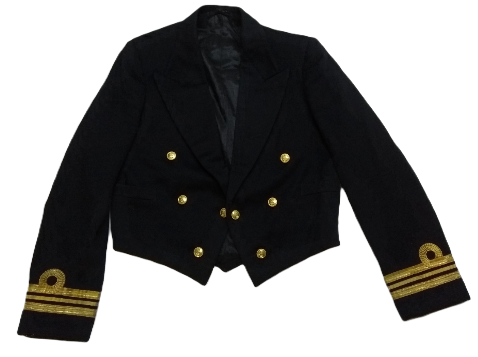 Vintage RN Mess Jacket 1950s Pattern British Royal Navy Kings Crown Buttons