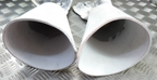 British Army Household Cavalry White Leather Gauntlet Parade Gloves Size 9.5
