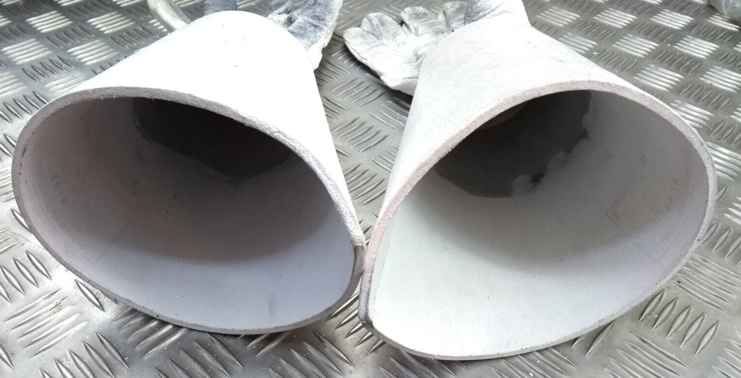 British Army Household Cavalry White Leather Gauntlet Parade Gloves Size 9.5