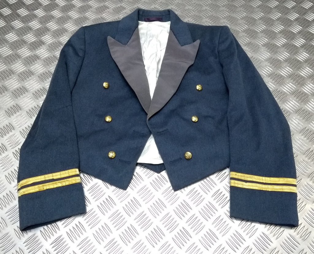 RAF Royal Air Force Vintage Mess Jacket Airforce Blue Grey Colour with Braided Cuffs by Moss Bros
