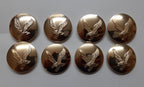 AAC Large Buttons British Army Air Corps Insignia 40L Gold No1/2 Dress X8