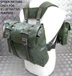 Vintage Army Issue Heavy-duty Vinyl Backpacks Belts Yokes & Pouches Heavy Wear