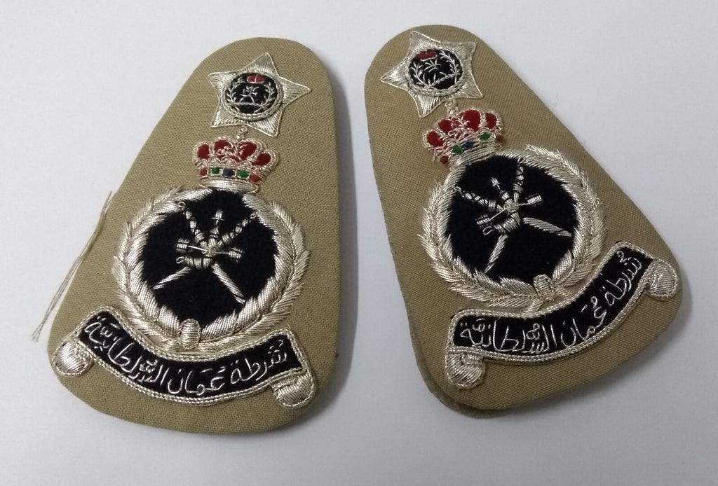Oman Rank Badges Khaki Stone Royal Crown 1st SgtMjr