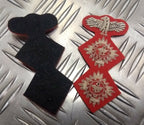 Genuine Issue Officers Braided 2 Pip & Eagle Insignia patches L & R