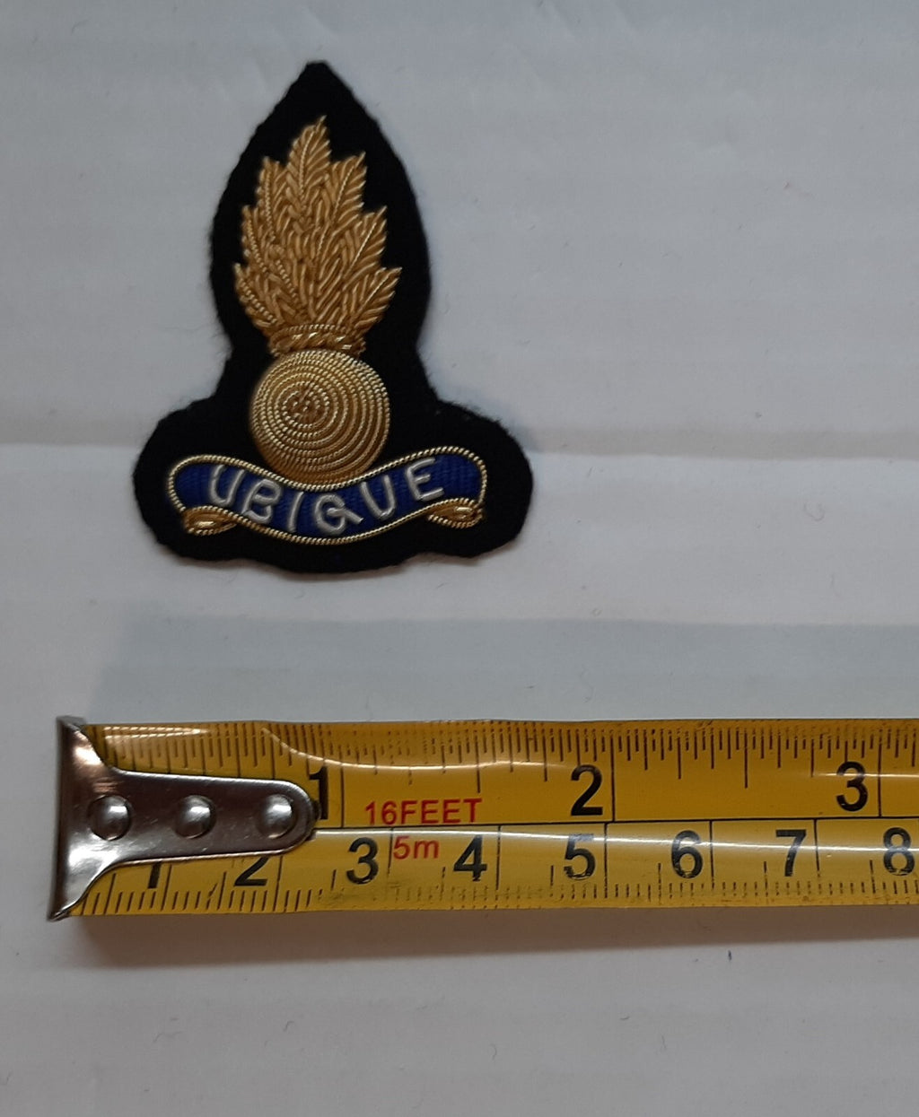 Royal Engineers Mess Kit Badge British Army Black Embroidered OFC Collar Patches
