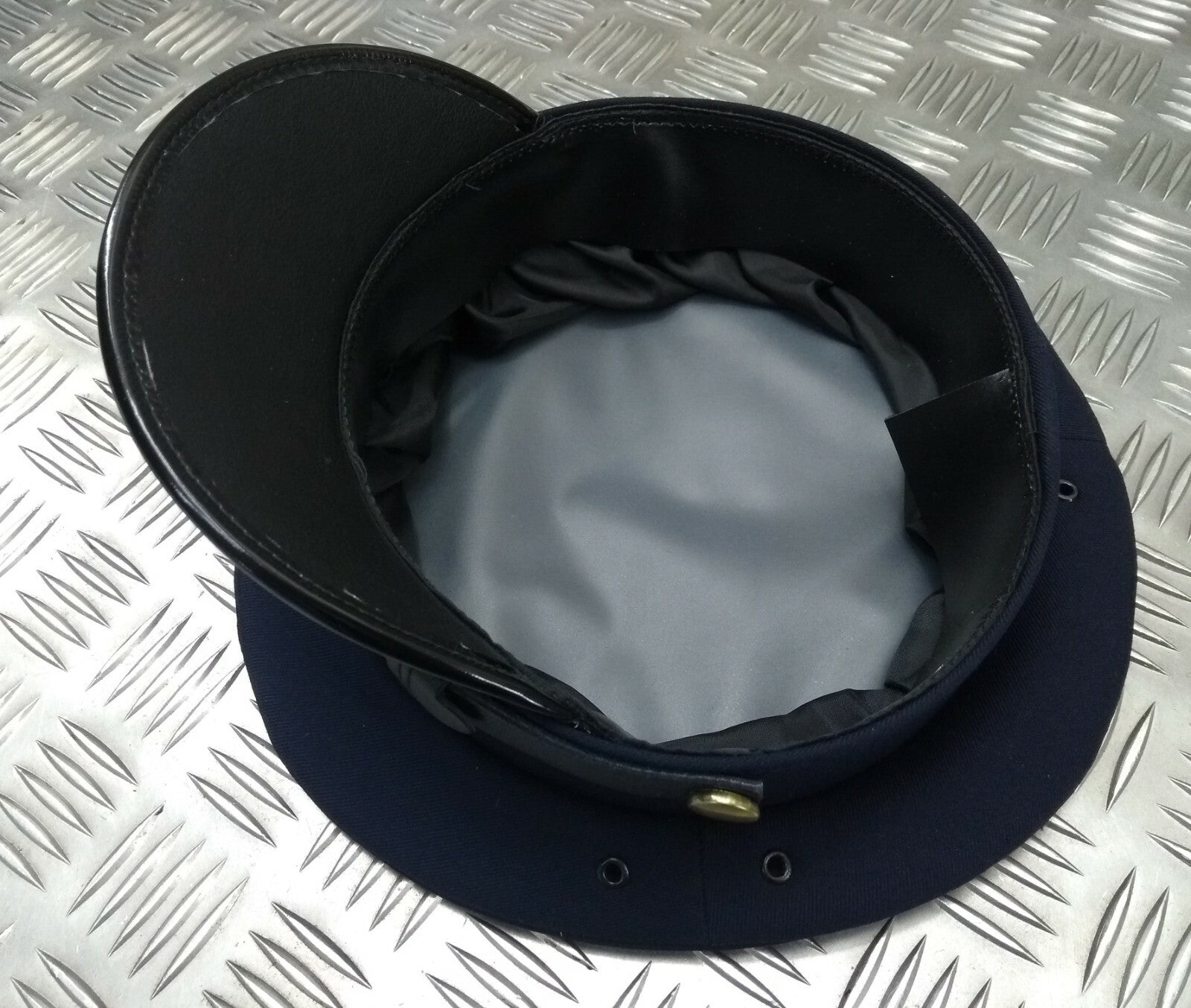 Genuine British Made Senior Officers Blue Parade Dress Hat No Insignia 57cm