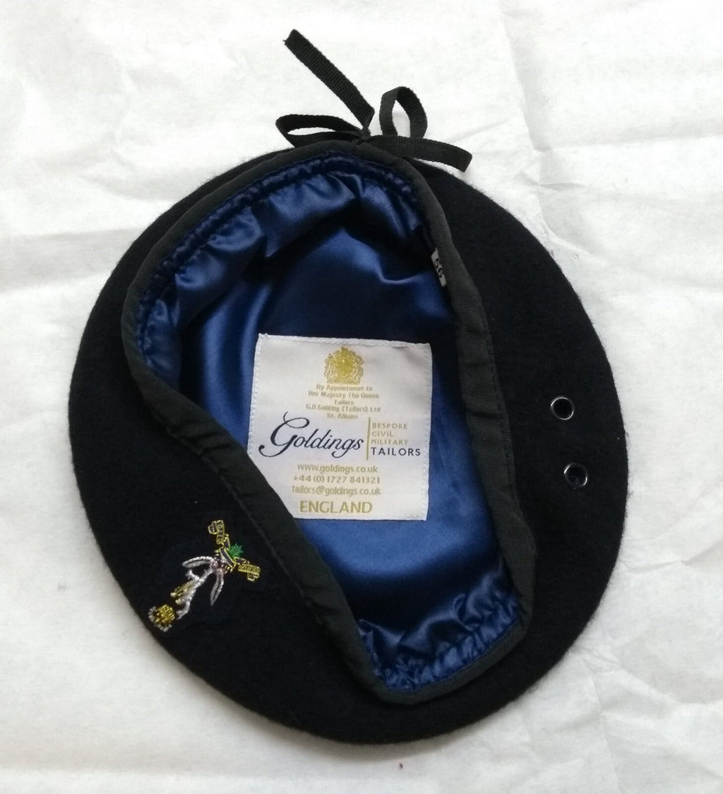 QGS Beret Blue British Army Queen's Gurkha Signals Officers Pattern By Goldings