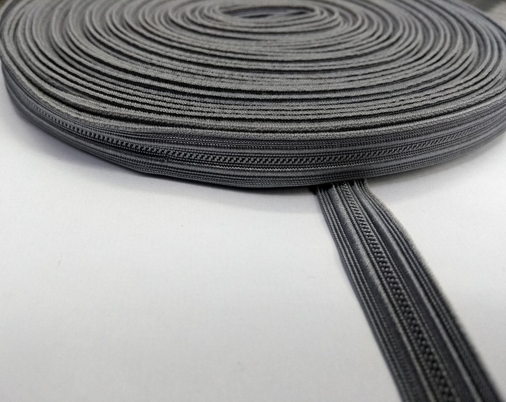 Silver / Grey Viscose Flat Braid / Lace / Ribbon 11mm wide Genuine British Made