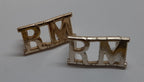 Royal Marines Titles No1 Dress Metal RM Genuine British Naval Insignia USED