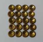 Brass Stud Head Caps British Issue 9mm Diameter X20 Pieces Unissued