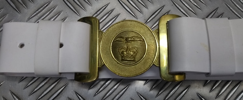 Vintage Air Belt White Pattern & Buckle Incomplete