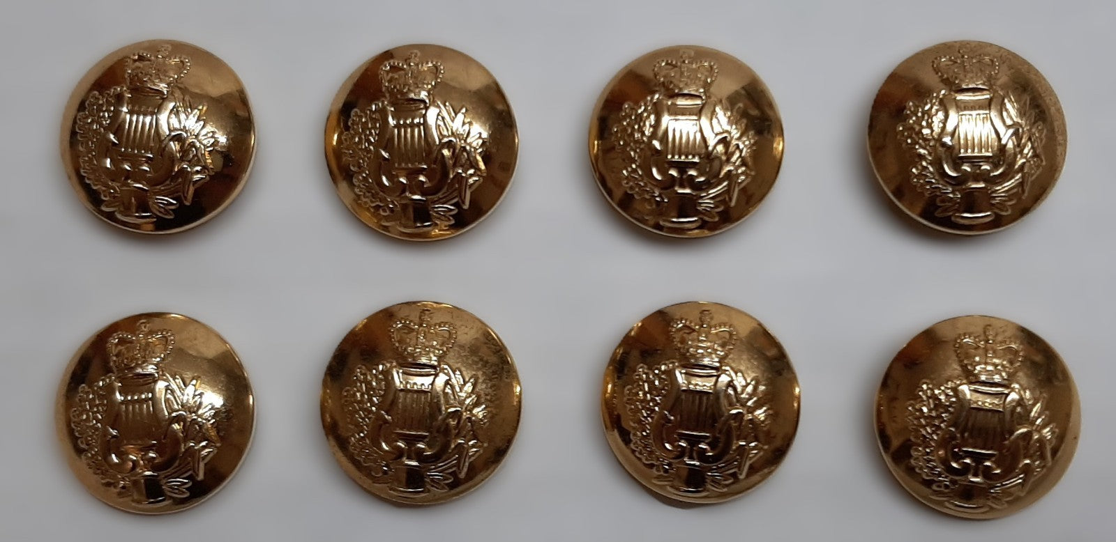 The Corps of Army Music No2 Ring Back Button Set British Army Insignia O/R