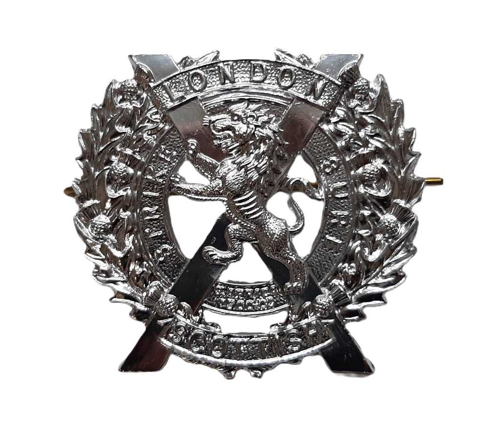 London Scottish Badge for Bonnet Glengarry or Similar Headwear