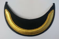 Genuine British Made Senior Officer 5/8" Gold Mylar Dress Cap Felt Peak