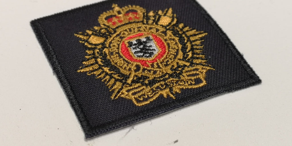 Royal Logistic Corps RLC Square Dark Blue Beret Patch British Army