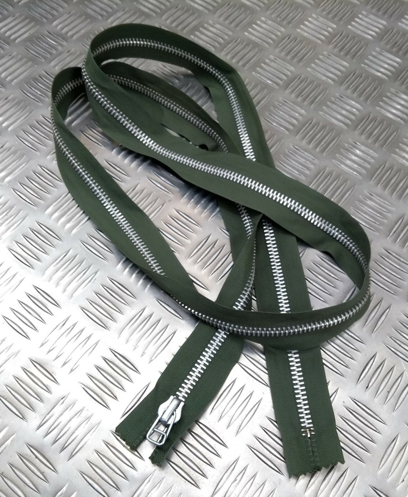 Genuine British YKK 177cm Closed End Green Zip Zipper Heavy Duty