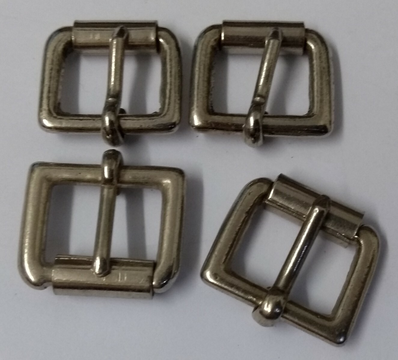 Vintage 1/2" Buckle Chrome Roll Type British Made in UK x 4 NEW