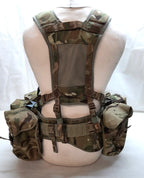 Airborne Army Webbing MTP British Assault Camo Belt Yoke & Assorted Pouches (4)