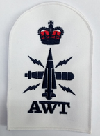 Royal Navy Above Water Tactical AWT Petty Officer Blue White Qualification Patch