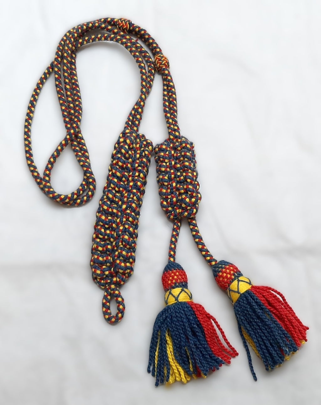 Bugle Breast Cord British Tri Colour Musicians & Bandsman Decoration