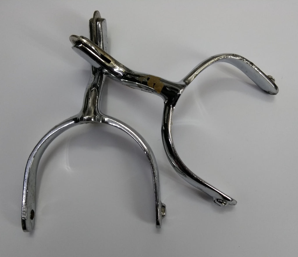 British Spurs Officers Issue & Mess Dress Chrome Swan Neck Incomplete