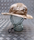 Genuine British Army DDP Boonie / Bush Hat Desert CAMO With Flap - NEW 53cm
