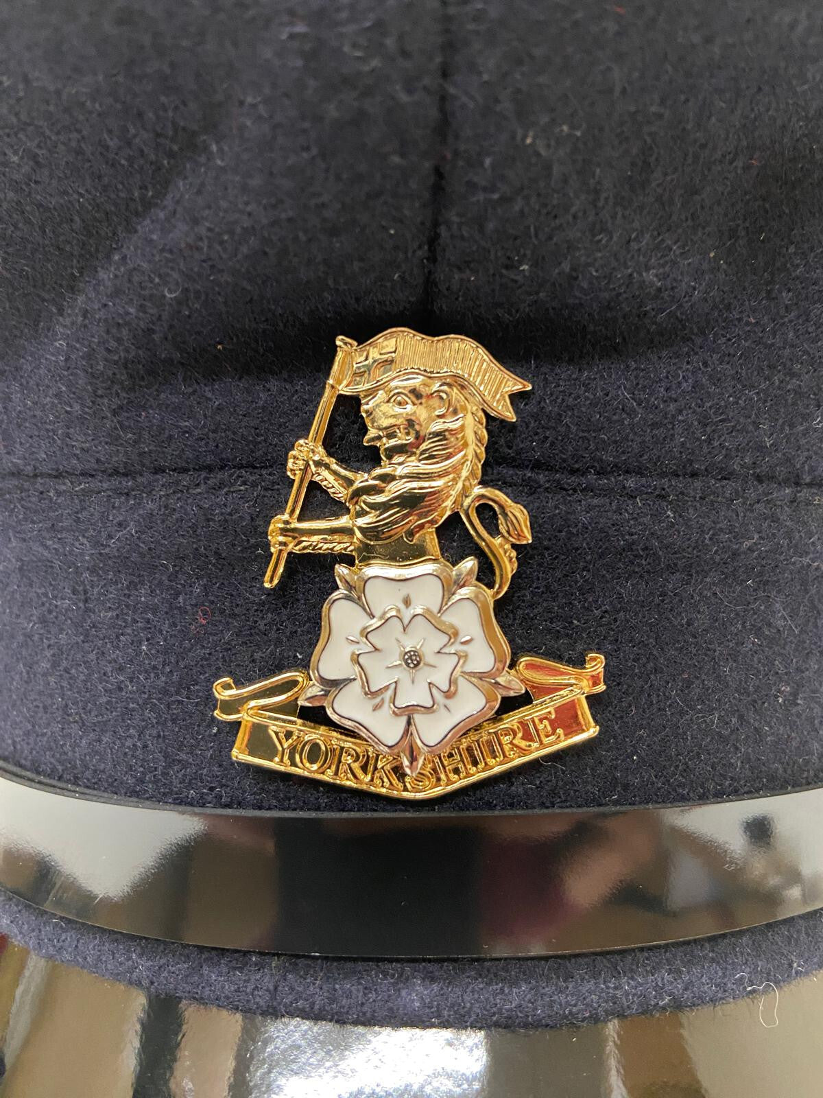 British Royal Yorkshire Regiment Officers Hat / Cap No1. Size 58cm 7¼