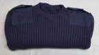 Commando Jumper RAF Royal Air Force Blue Grey Colour Ribbed Pullover No Badges Air Force L