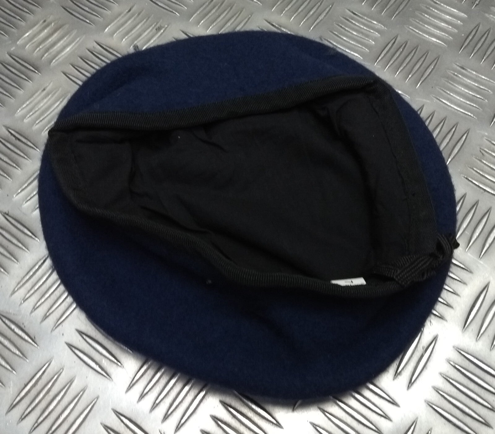 Blue Woollen Beret Genuine Hobson London Manufactures Sample 7 1/2