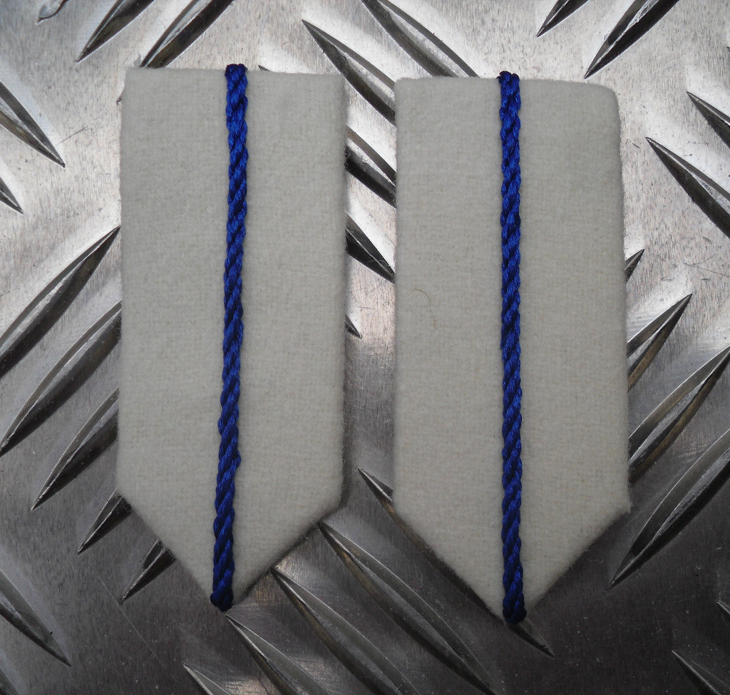 Airforce Collar Gorgets C SQN No1 Dress and Cadets White with Blue Cord - NEW
