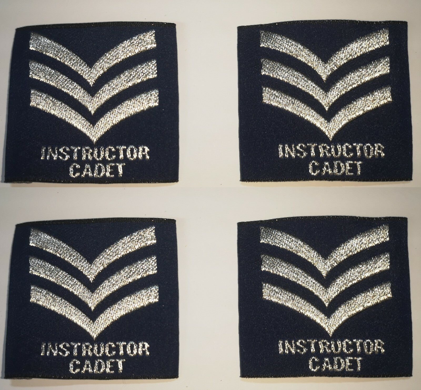 RAF Royal Air Force Airforce Shirt Slides 3 Bar Chevron Cadet Instructor x 2 Pairs NEW