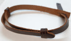 No2 Army Chinstrap Brown Leather Officers Khaki Hat Chin Strap NEW x 1