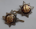 RDG Insignia British Army Collar Badges Vintage Two Small Royal Dragoon Guards