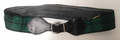 Scottish Regiment Belt Vintage British Tartan Patterned Belt with defects