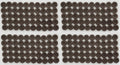 200 Vintage Buttons 4 Hole Army Shirt Grey Size 11.3mm NOS