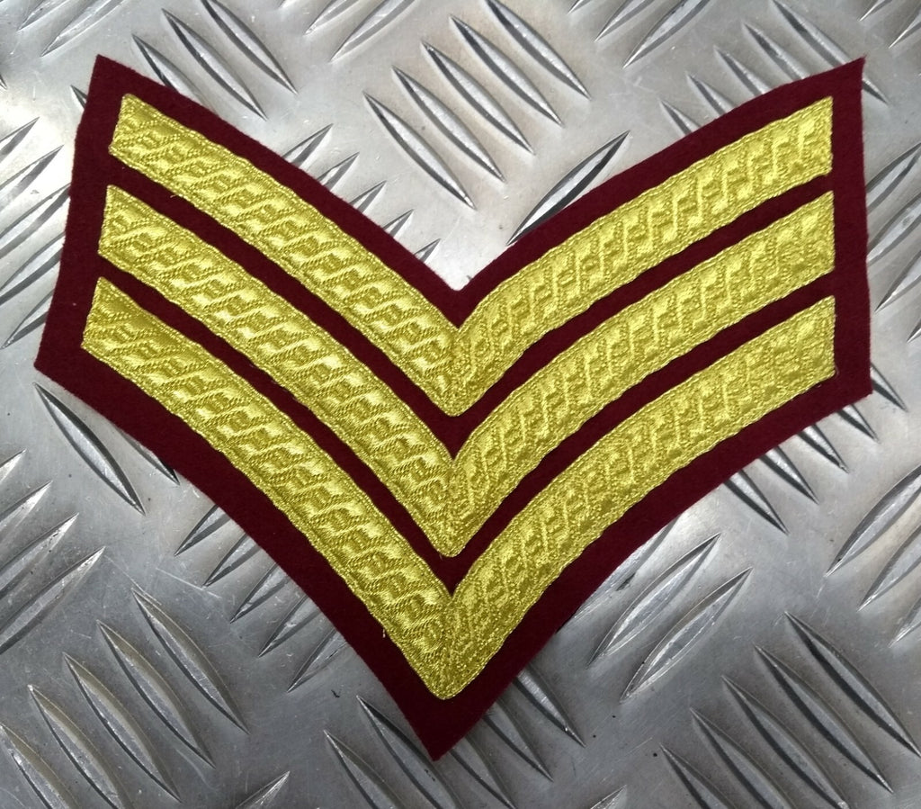 Genuine British Army Issue Parachute KRH Regimental Gold Braided Chevrons