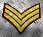 Genuine British Army Issue Parachute KRH Regimental Gold Braided Chevrons